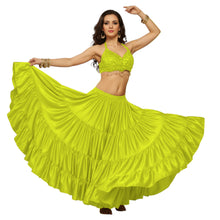 Ultimate Satin 25 Yard 4 Tier Skirt | Belly Dance Gown S-5XL S4