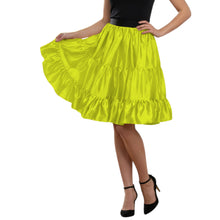 Satin 3-Layer Short Skirt | Tiered Ruffle Party Mini S-3XL S62