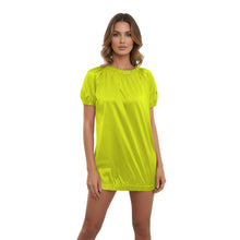 Satin Round Neck T-Shirt | Silky Short Sleeve Top S-3XL | 41 Colors S106