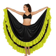 Satin 12 Yard Skirt w/ Frill | Full Volume Dance S-3XL | 41 Colors S22