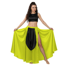 Satin A-Line Skirt w/ Side Slit | Flowy Dance Wear S-3XL | 41 Colors S39