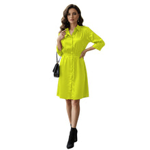 Satin Long Button Down Dress Shirt | Party Tunic S-3XL | 41 Colors S115
