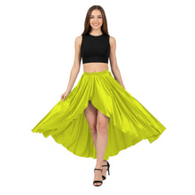 Satin Asymmetrical Wrap Skirt | High-Low Flow S-3XL | 41 Colors S72