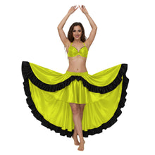 Satin Asymmetrical Dance Skirt Frill |Ballet Dance Skirt High-Low Flow S-3XL S49