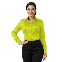 Satin Long Sleeve Button Down Shirt | Elegant Blouse S-3XL | 41 Colors S81