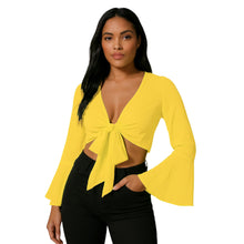 Chiffon Belly Dance Ruffle Top | Full Sleeve Self-Tie S-5XL C69