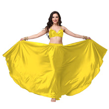 Satin Full Circle Belly Dance Skirt | 360° Flow Gown S-5XL S69