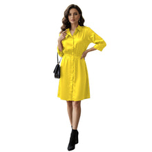 Satin Long Button Down Dress Shirt | Party Tunic S-3XL | 41 Colors S115