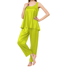 Satin Nightwear Top + Palazzo Set | Luxury Pajamas S-3XL | 41 Colors S21