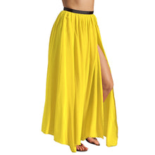 Side  Slit A line Belly Dance skirt 4 Layer Skirt S95 - Regular Size 3