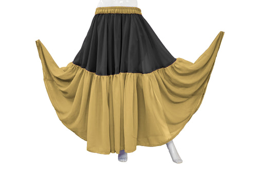 Belly Dance 2 Tiered Chiffon skirt C31 - Regular Size 2