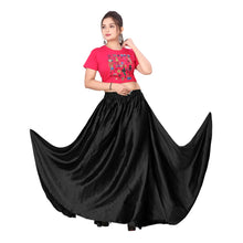 Satin Belly Dance Full Circle Skirt S8-Regular Size 1