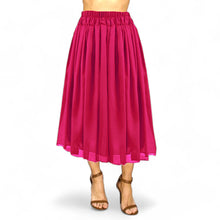 Max Flow Chiffon Full Circle Skirt with Lining | 30 Colors S-5XL