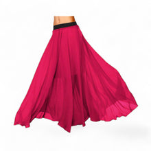 Chiffon Half Circle Belly Dance Skirt | Sleek A-Line Flow Practice Wear C13