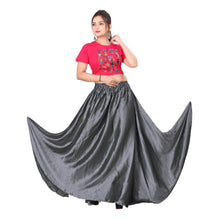 Satin Belly Dance Full Circle Skirt S8-Regular Size 1