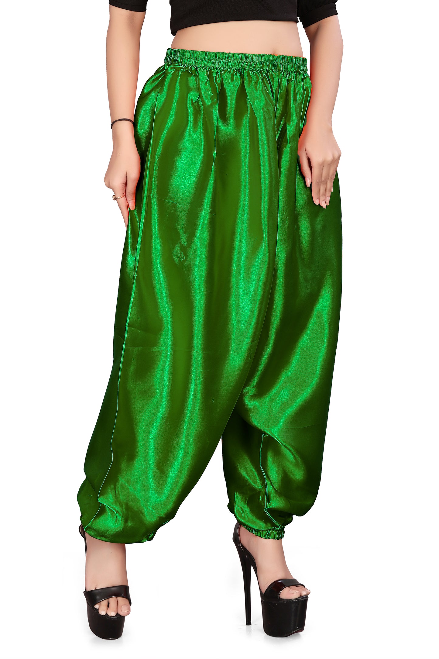 Satin Belly Dance Harem Pants S10-Regular Size 1