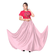 Satin Belly Dance Full Circle Skirt S8-Regular Size 2