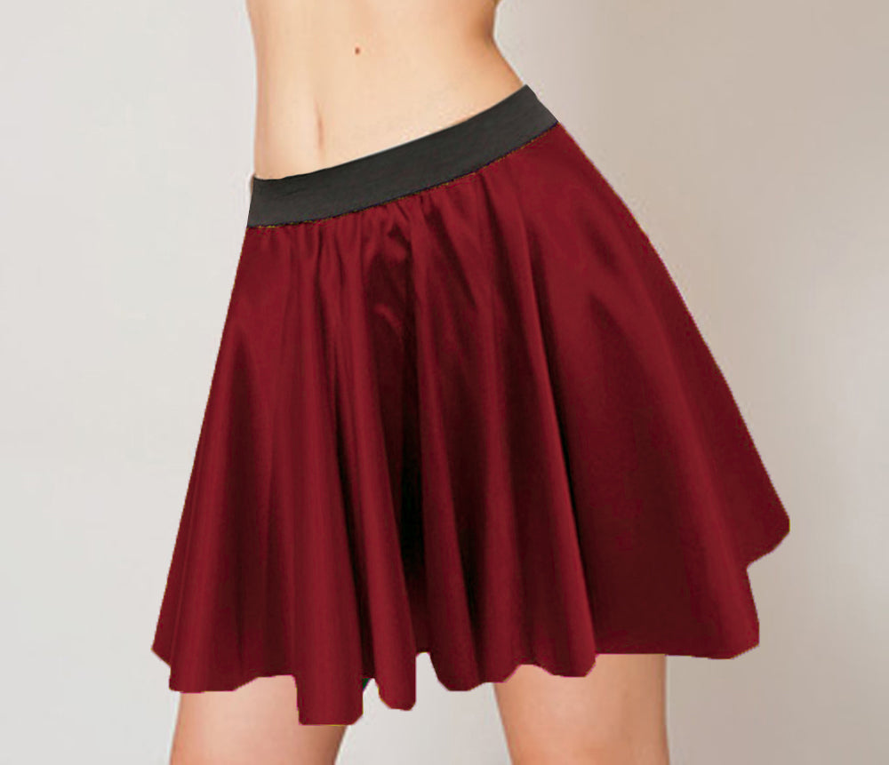 Satin Mini skirt S34 - Regular Size 2