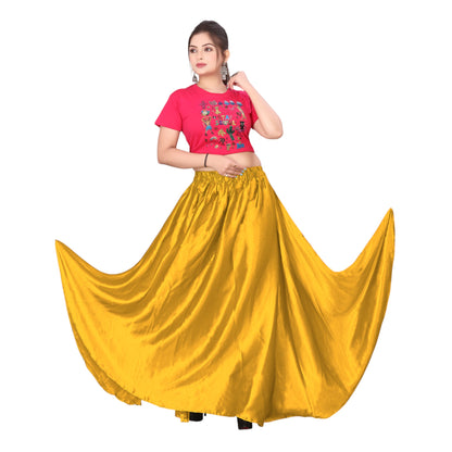 Satin Belly Dance Full Circle Skirt S8-Regular Size 2