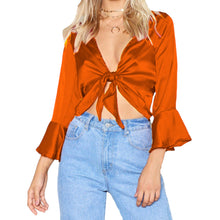 Satin Ruffle Tops Western S119 - Regular Size 2