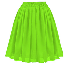 Flowy Chiffon Mini Skirt - High-Waist Pleated Party & Cocktail Wear C27