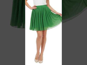 Chiffon Short Skirt for Women | Flowy Sheer Party & Dance Skirt – 30 Colors, S–5XL C27