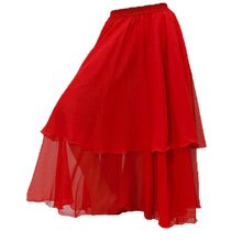 Chiffon 2 layer Belly Dance Skirt C2- Regular Size 2