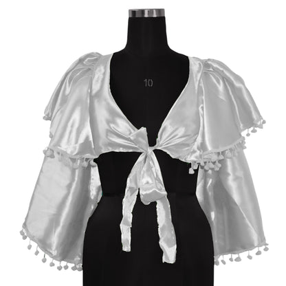 Satin Fancy Ruffle top S43 - Regular Size 3