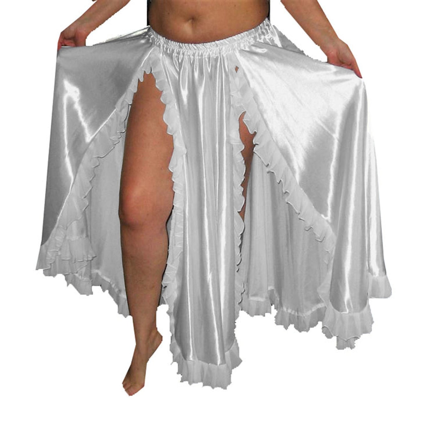 2 Side slit belly Dance Skirt S102 - Regular Size 3